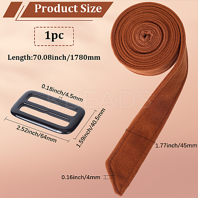 Tie a Knot Cloth Waist Belts with Buckle AJEW-WH20003-08A-1