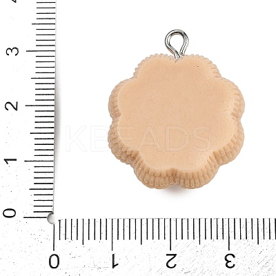 Opaque Resin Pendants RESI-S016-01H-1