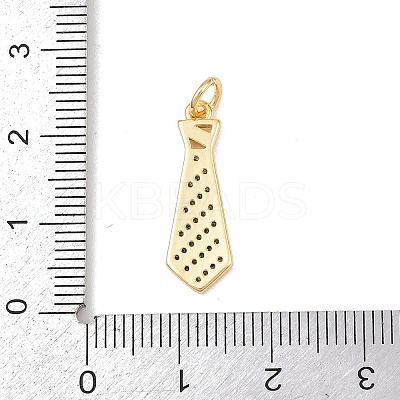 Brass Micro Pave Clear Cubic Zirconia Pendants KK-P339-21G-02-1
