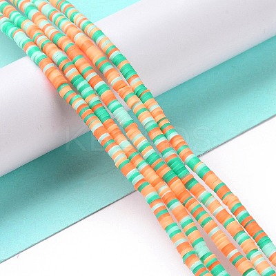 Handmade Polymer Clay Beads Strands CLAY-R089-3mm-013-1