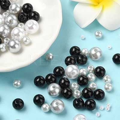 ABS Plastic Imitation Pearl Beads KY-YW0001-90D-1