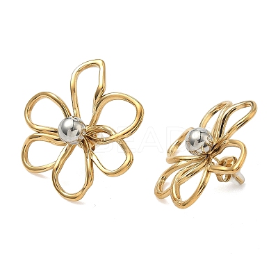 304 Stainless Steel Stud Earrings LS-EJEW-P335-02A-1