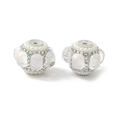 Sparkling Acrylic Rhinestone Beads CLAY-NH0003-01S-04-1
