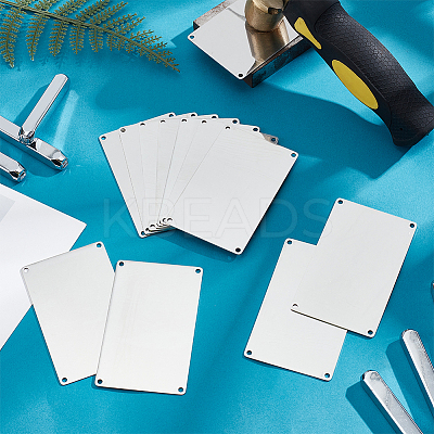 Rectangle 304 Stainless Steel Sheets STAS-WH0044-61A-1