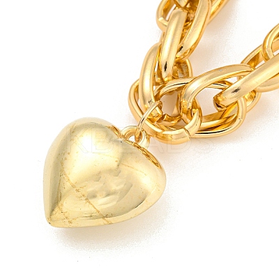 Heart Pendant Necklace NJEW-K261-03G-1