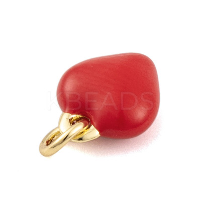 Rack Plating Brass Enamel Pendants KK-P269-10G-01-1