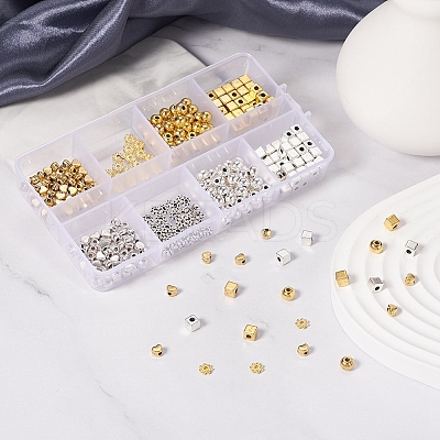 400Pcs 4 Style Tibetan Style Alloy Beads Set TIBE-YW0001-23-1