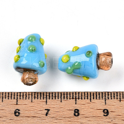 Handmade Lampwork Bumpy Beads X1-LAMP-T022-02A-03-1