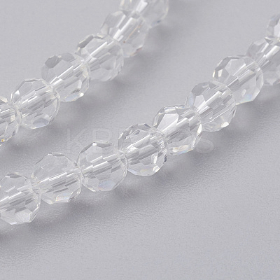 Imitation Austrian Crystal Bead Strands G-M181-4mm-01A-1