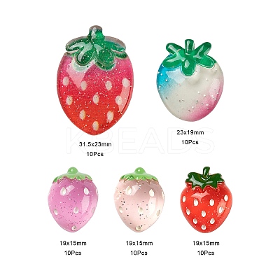 50Pcs Resin Cabochons CRES-LS0001-11-1