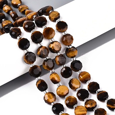 Natural Tiger Eye Beads Strands G-B153-A17-1
