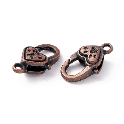 Tibetan Style Alloy Lobster Claw Clasps LS-TIBE-T002-27R-NR-1