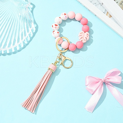 Silicone Beads Keychain KEYC-YW00193-02-1