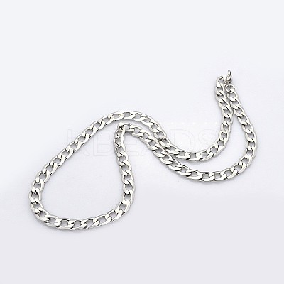 Tarnish Resistant Trendy Unisex 304 Stainless Steel Curb Chain Twisted Chain Necklaces LS-STAS-E063-04-1