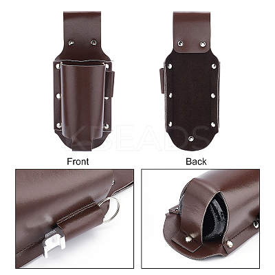 1Pc PU Leather Wine Bottle Cover AJEW-GF0003-88B-1
