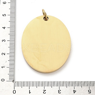 304 Stainless Steel Enamel Pendants STAS-Z126-09G-1