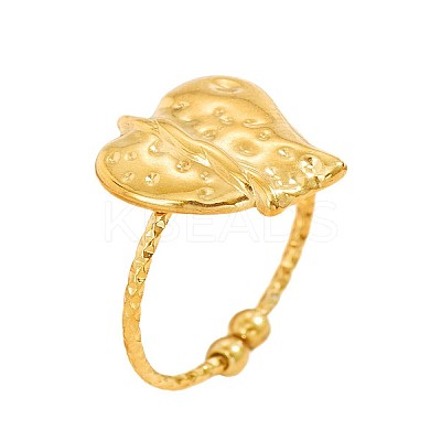Adjustable 304 Stainless Steel Cuff Open Rings for Women WGF4169-02-1