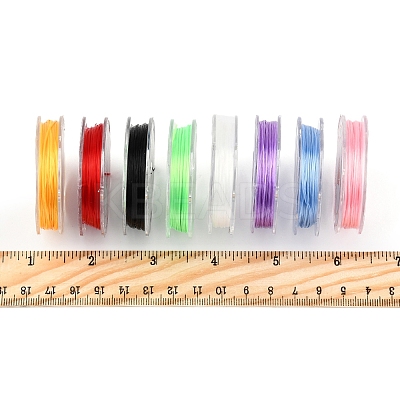 8 Rolls 8 Colors Strong Stretchy Beading Elastic Thread EW-FS0001-02-1