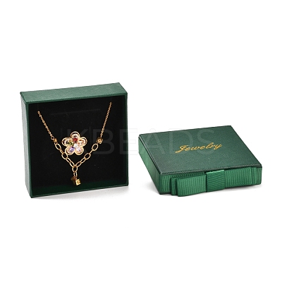 Square & Word Jewelry Cardboard Jewelry Boxes CBOX-C015-01C-02-1