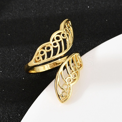 Brass Adjustable Cuff Rings RJEW-C139-16A-G-1