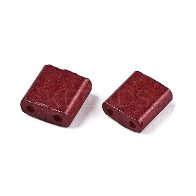 2-Hole Baking Paint Glass Seed Beads SEED-S023-17C-19-1