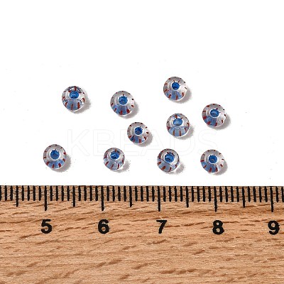 Transparent Stripe Glass Seed Beads GLAA-NH0001-06I-1