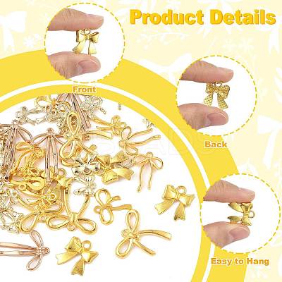 40Pcs 10 Styles Alloy Pendants PALLOY-FS0004-89-1