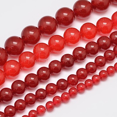 Natural & Dyed Malaysia Jade Bead Strands G-A146-8mm-A02-1