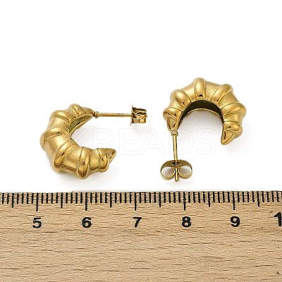 304 Stainless Steel Stud Earrings EJEW-S272-02G-1