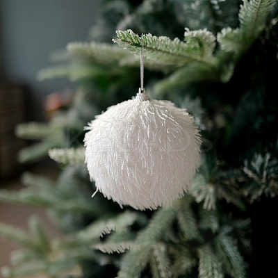 Glitter Foam Pendant Decoration XMAS-PW0001-068B-1
