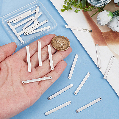 20Pcs 304 Stainless Steel Connector Charms FIND-UN0003-77-1