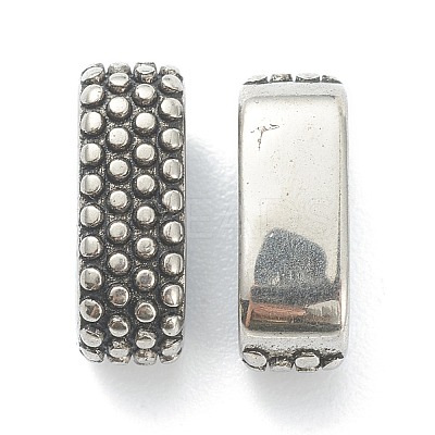 304 Stainless Steel Slide Charms/Slider Beads STAS-I181-025A-AS-1