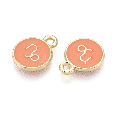 Alloy and Enamel Charms ENAM-T021-28D-1