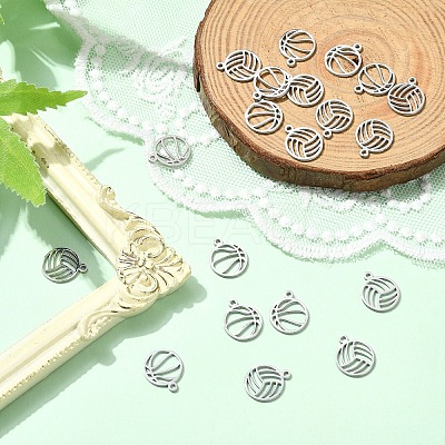 20Pcs 2 Styles 304 Stainless Steel Charms STAS-YW0002-59-1