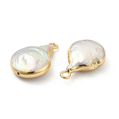 Baroque Natural Keshi Pearl Pendants PEAR-P004-37KCG-1
