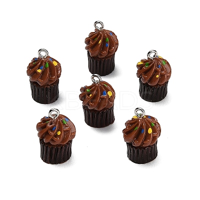 Opaque Resin Imitation Food Pendants RE-CBAF169-07B-1