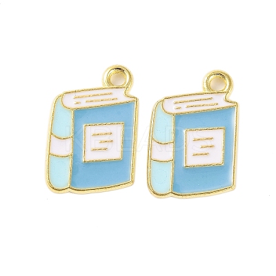 Golden Plated Alloy Enamel Pendants LS-X-ENAM-Z017-12G-01-1