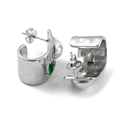 304 Stainless Steel Stud Earrings EJEW-M233-03P-1