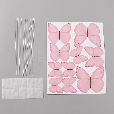 Butterfly Cake Topper Sets DIY-WH0569-39K-01-1