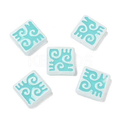 Dyed & Heated Baking Paint Glass Beads LAMP-D004-03D-1