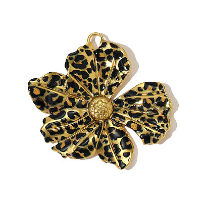 304 Stainless Steel Enamel Pendants STAS-OY005-16G-1