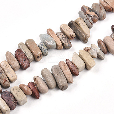 Natural Aqua Terra Jasper Beads Strands G-T140-64-1