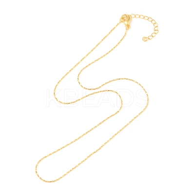 Gold Plated Tin Alloy Snake Chain Fine Necklaces NJEW-BB10181-18-1