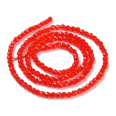 Transparent Glass Beads Strands LS-GLAA-H021-04-25-1