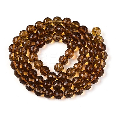 Transparent Glass Bead Strands GLAA-R095-10mm-31-1