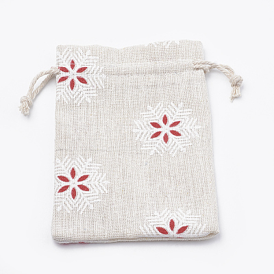 Polycotton(Polyester Cotton) Packing Pouches Drawstring Bags LS-ABAG-T006-A18-1
