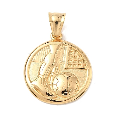 Sports 304 Stainless Steel Pendants LS-STAS-D207-15G-1