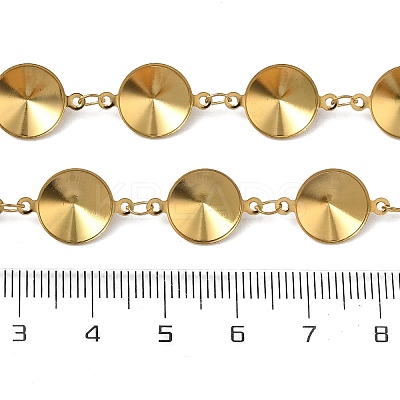 304 Stainless Steel Rhinestone Cup Chains CHS-K023-08B-G-1