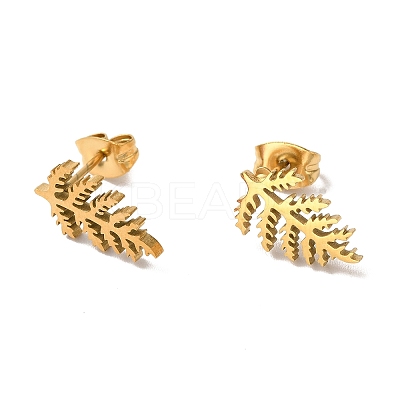 304 Stainless Steel Stud Earrings for Women EJEW-D053-01G-05-1