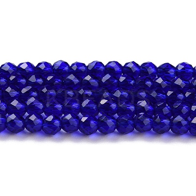 Transparent Glass Beads Strands GLAA-H021-03-09-1